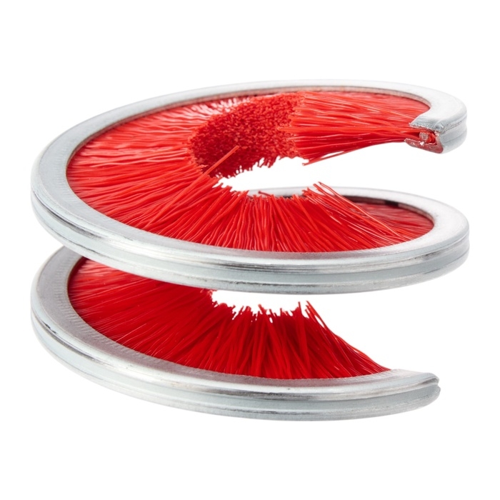 Щётка для чистки цепи TORSO, 360&deg;, красная