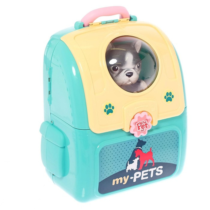 Игровой набор &laquo;Ветеринар&raquo; в рюкзаке, питомец МИКС