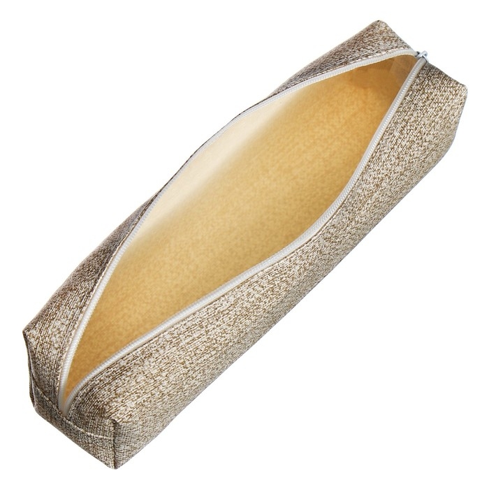 Пенал школьный на молнии Пенал школьный на молнии "Твид" Calligrata, бежевый