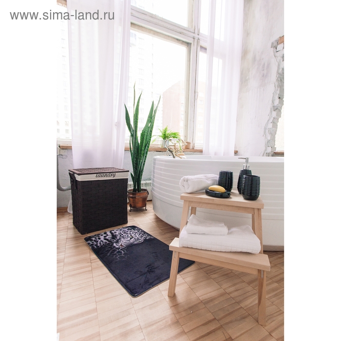 Коврик для ванной Доляна «Леопард», 45×75 см Коврик для ванной Доляна «Леопард», 45×75 см