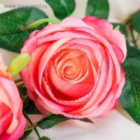 Цветы искусственные "Роза" три бутона, 8х80 см, персиковый Цветы искусственные "Роза" три бутона, 8х80 см, персиковый