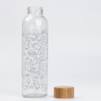 Бутылка для воды &laquo;Котики&raquo;, 500 мл, стекло