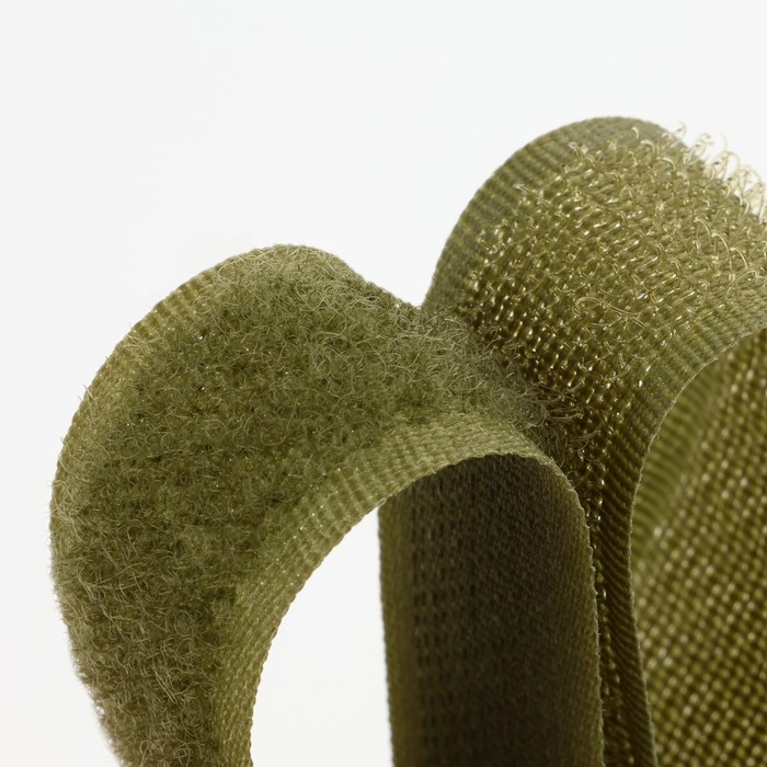 Липучка, 20 мм × 25 ± 1 м, цвет хаки Липучка, 20 мм × 25 ± 1 м, цвет хаки