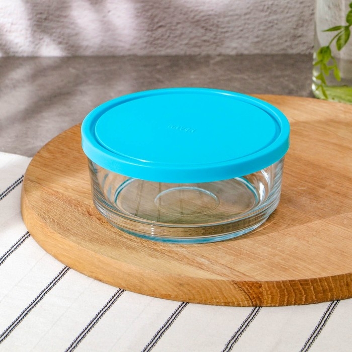 Контейнер с крышкой Aban, 840 мл, цвет крышки микс Контейнер с крышкой Aban, 840 мл, цвет крышки микс