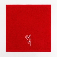 Набор полотенец &laquo;Цветы&raquo; 30х30 см-3шт, 100% хлопок 340 гр/м2