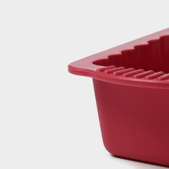 Форма для выпечки Доляна «Рулет», силикон, 27×11×6 см, внутр.размер 22,5×9×6 см, цвет бордовый Форма для выпечки Доляна «Рулет», силикон, 27×11×6 см, внутр.размер 22,5×9×6 см, цвет бордовый