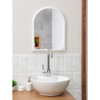 Зеркало в рамке, 49,5&times;39 см, цвет белый