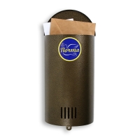 Ящик почтовый без замка (с петлёй), вертикальный, &laquo;Полукруглый&raquo;, бронзовый