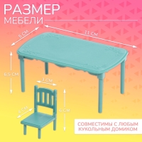 Набор мебели «Крошики. Уютный дом», столовая, 28 предметов Набор мебели «Крошики. Уютный дом», столовая, 28 предметов
