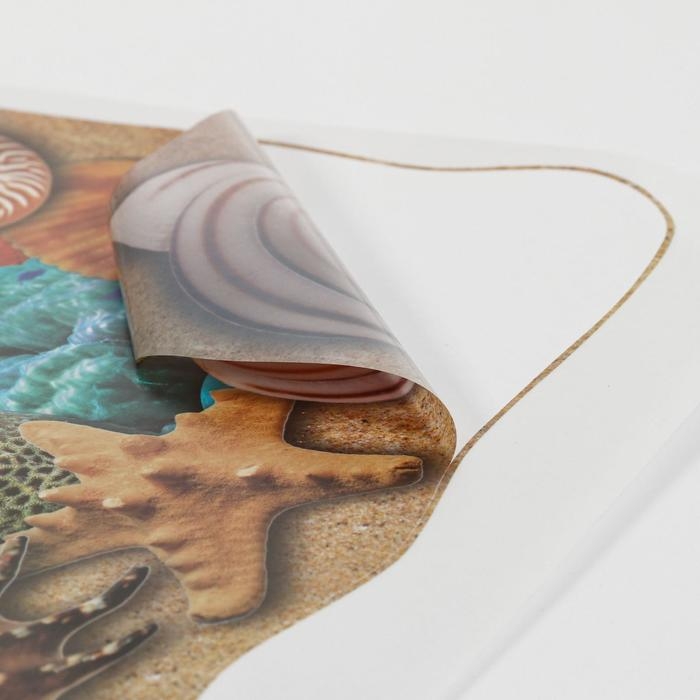 Наклейка интерьерная 3D Наклейка интерьерная 3D "Дельфины" на стену, 90 х 60 см, влагостойкая, ПВХ