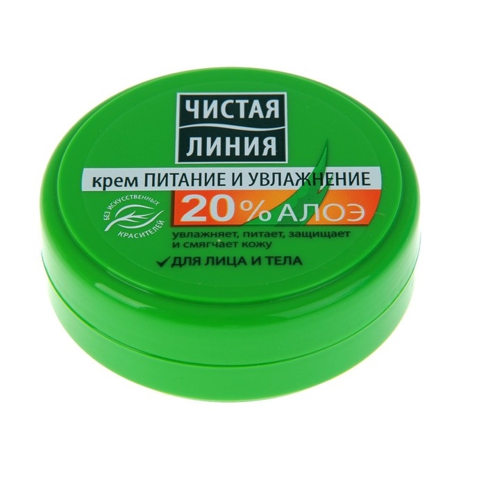 Крем для лица и тела Чистая линия «Питание и увлажнение», 50 мл Крем для лица и тела Чистая линия «Питание и увлажнение», 50 мл
