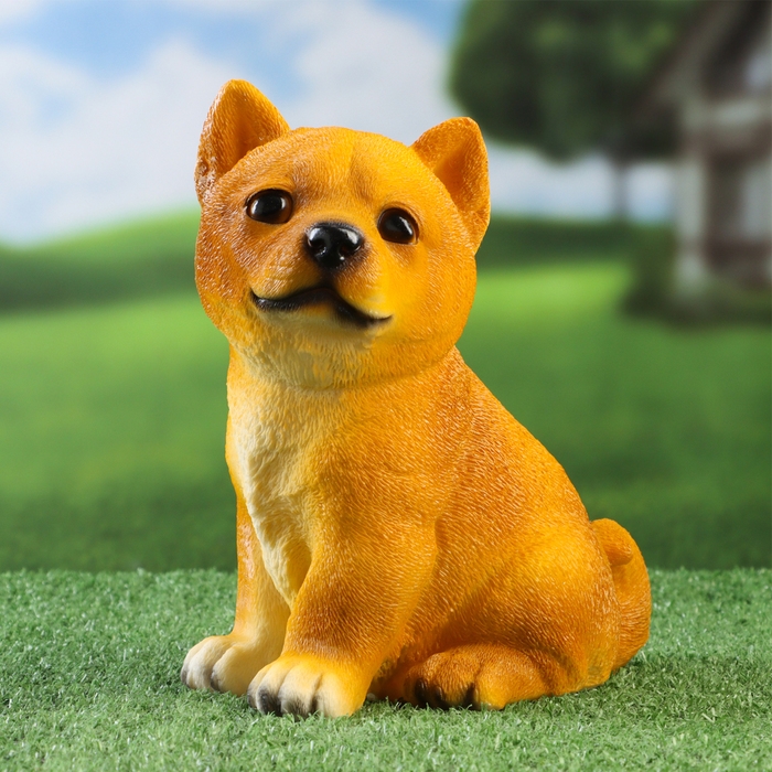 Садовая фигура Садовая фигура "Щеночек сиба-ину" 10х13х20см