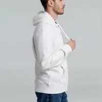 Толстовка на молнии с капюшоном унисекс King, белая, размер XL