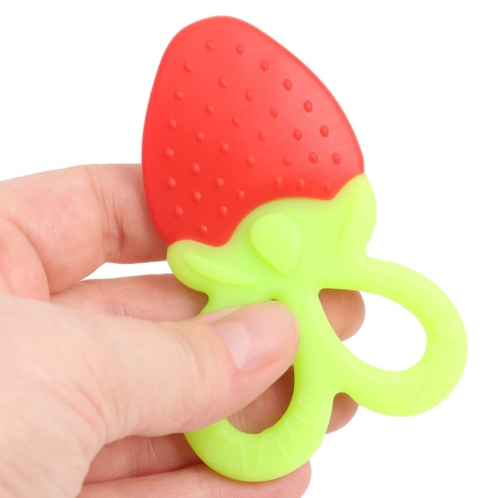 Прорезыватель силиконовый «Клубничка», Крошка Я Прорезыватель силиконовый «Клубничка», Крошка Я