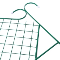 Ограждение декоративное, 90 &times; 500 см, 5 секций, металл, зелёное, &laquo;Ромб&raquo;