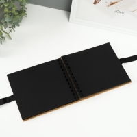 Фотоальбом BRAUBERG Black&Kraft, размер 16х18 см, 20 черных листов Фотоальбом BRAUBERG Black&Kraft, размер 16х18 см, 20 черных листов