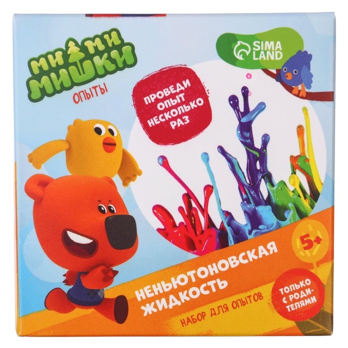 Набор для опытов «Неньютоновская жидкость», Ми-Ми-Мишки Набор для опытов «Неньютоновская жидкость», Ми-Ми-Мишки