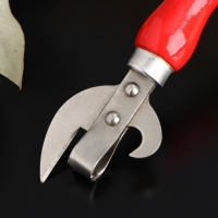 Открывашка консервная &laquo;Хохлома&raquo;, клепаная, с художественной росписью, деревянная