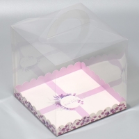 Коробка кондитерская, сундук, упаковка, &laquo;С любовью для тебя&raquo;, 20 х 20 х 20 см