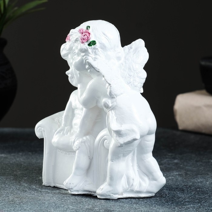 Фигура Фигура "Ангелы в кресле" 12х12см