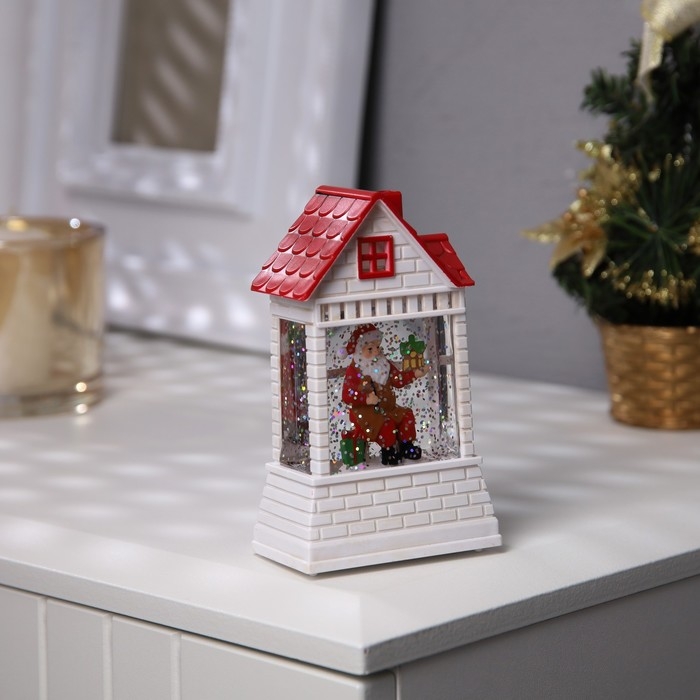 Светодиодная фигура &laquo;Дед Мороз&raquo; 7.5 &times; 12.5 &times; 4.9 см, пластик, батарейки АААх2 (не в комплекте), свечение тёплое белое