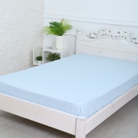 Простыня на резинке Атра 140х200х20, Виши, голубой, бязь 120г/м, хл100% Простыня на резинке Атра 140х200х20, Виши, голубой, бязь 120г/м, хл100%