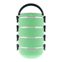 Ланч-бокс "Доляна", 2 л, сохраняет тепло 3 ч, 14 х 26 см,  зеленый