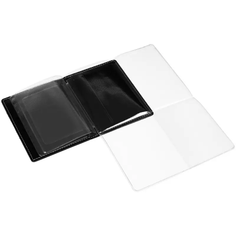 Обложка для автодокументов &laquo;Комфорт&raquo;, черная