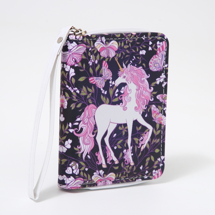 Кошелёк детский на молнии «Выбражулька», цвет фиолетовый Кошелёк детский на молнии «Выбражулька», цвет фиолетовый