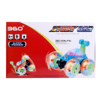 Перевёртыш радиоуправляемый «Трюкач», подсветка колёс, работает от аккумулятора, цвет синий Перевёртыш радиоуправляемый «Трюкач», подсветка колёс, работает от аккумулятора, цвет синий