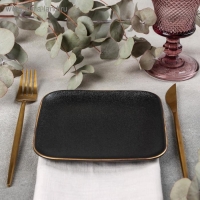 Блюдо керамическое квадратное &laquo;Золотая нить&raquo;, 15&times;15 см