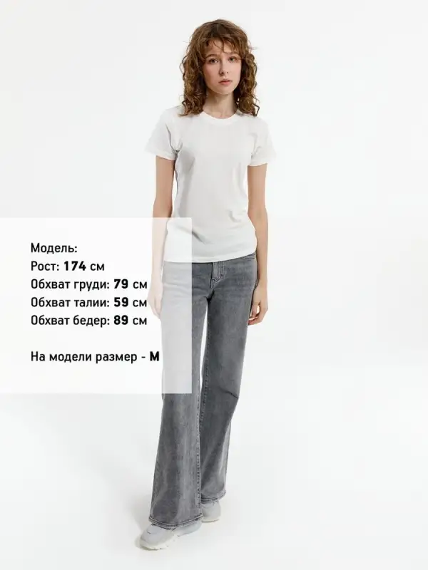 Футболка женская T-bolka Lady, белая (теплый оттенок), размер S