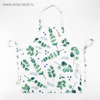 Фартук "Доляна" Eucalyptus 60х65 см, 100% хлопок, 164 г/м2
