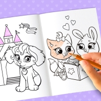 Раскраски для девочек набор &laquo;Для маленьких принцесс&raquo;, 8 шт. по 12 стр.