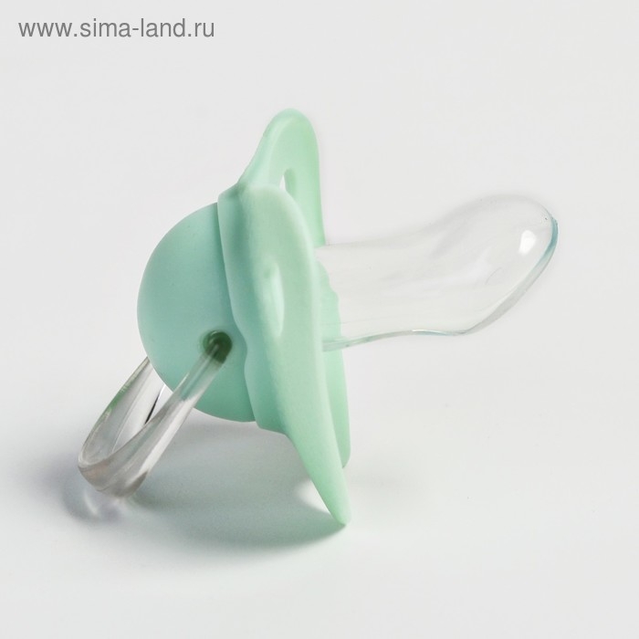 Соска - пустышка силиконовая ортодонтическая, от 6 мес., цвет МИКС для мальчиков