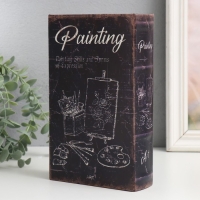 Сейф-книга дерево кожзам "Живопись" 21х13х5 см