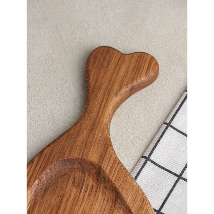 Доска для подачи авторская &laquo;Кость&raquo;, 29&times;17&times;2 см, натуральный дуб