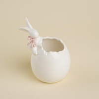 Конфетница фарфоровая SL Home &laquo;Лесные кролики&raquo;, 10&times;9&times;15 см, цвет белый