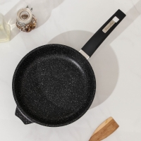 Сковорода «Гранит Black» Induction Pro», d=22 см, пластиковая ручка, индукция, антипригарное покрытие, цвет чёрный Сковорода «Гранит Black» Induction Pro», d=22 см, пластиковая ручка, индукция, антипригарное покрытие, цвет чёрный