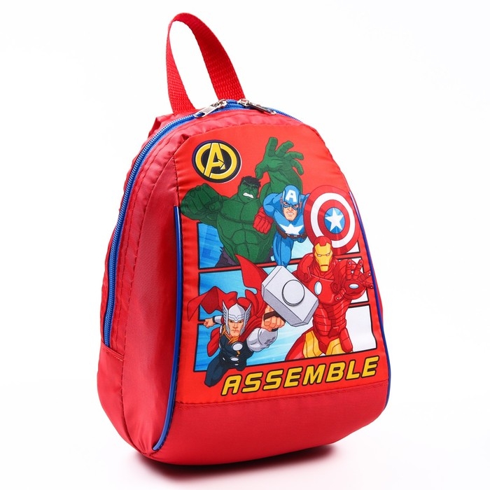 Рюкзак детский, отдел на молнии, 20 х 13 х 26 см Рюкзак детский, отдел на молнии, 20 х 13 х 26 см "Супер-герои", Мстители