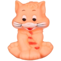Резиновая игрушка для ванны &laquo;Котик&raquo;, с пищалкой, 1 шт, цвет МИКС, Крошка Я