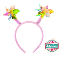 Карнавальный ободок «Вертушка», цвета МИКС Карнавальный ободок «Вертушка», цвета МИКС