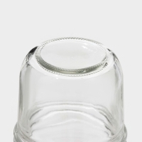 Банка стеклянная для хранения сыпучих продуктов Доляна &laquo;Сильвер&raquo;, 280 мл, 8,7&times;8,4 см, с металлической крышкой