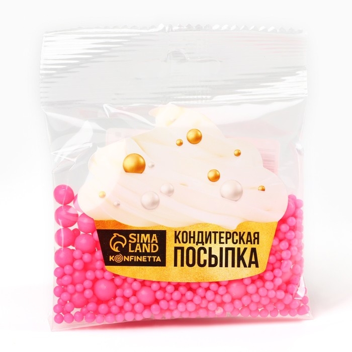 Посыпка неоновая мягкая: розовая, 25 г. Посыпка неоновая мягкая: розовая, 25 г.