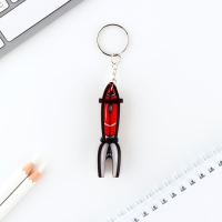 Брелок для ключей деревянный конструктор &laquo;Ракета&raquo;, 2.1 х 7 см