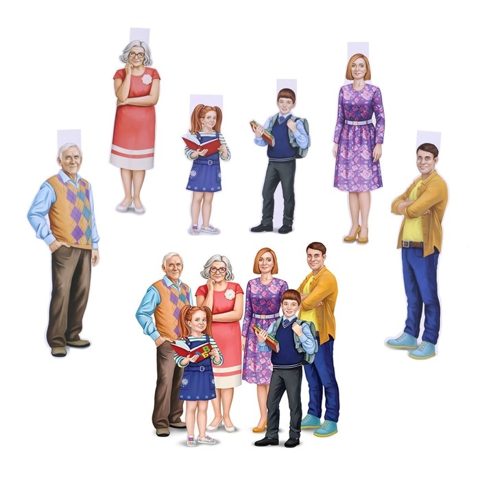 Набор для оформления Набор для оформления "Семья" 6 деталей, А3, А4