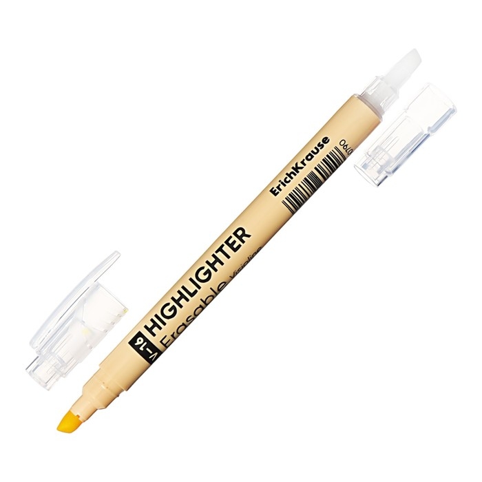 Двухсторонний маркер текстовыделитель ErichKrause Visioline V-16 Erasable Pastel, 4 мм, жёлтый Двухсторонний маркер текстовыделитель ErichKrause Visioline V-16 Erasable Pastel, 4 мм, жёлтый