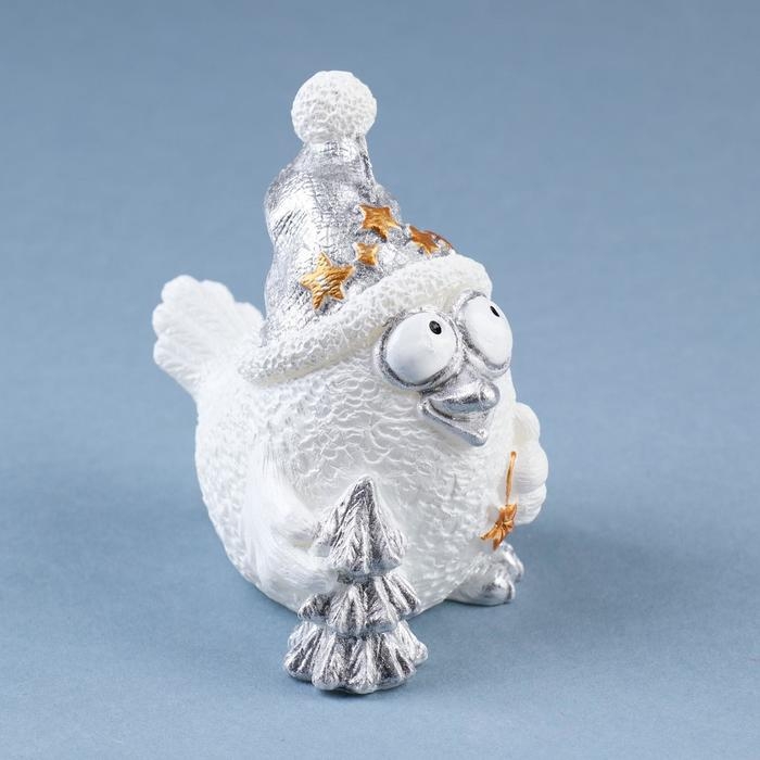 Свеча декоративная Свеча декоративная "Снежная птичка", 9х5,8х8,9 см, белый