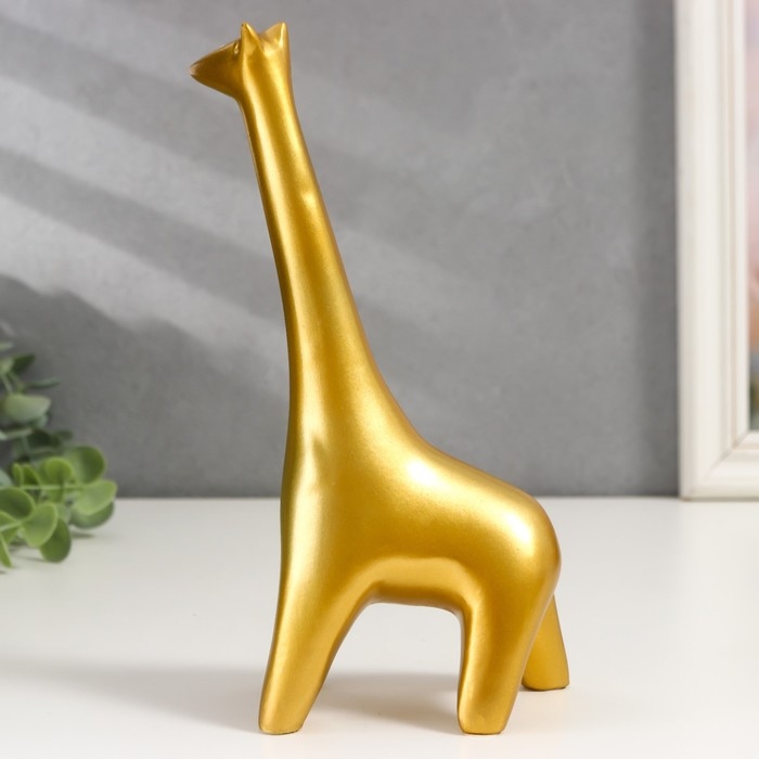 Сувенир полистоун Сувенир полистоун "Золотой жираф" 20,5х6х11 см
