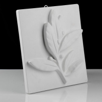 Гипсовая фигура Орнамент: Ветка Лавра, 28,5 х 30 х 4,5 см Гипсовая фигура Орнамент: Ветка Лавра, 28,5 х 30 х 4,5 см